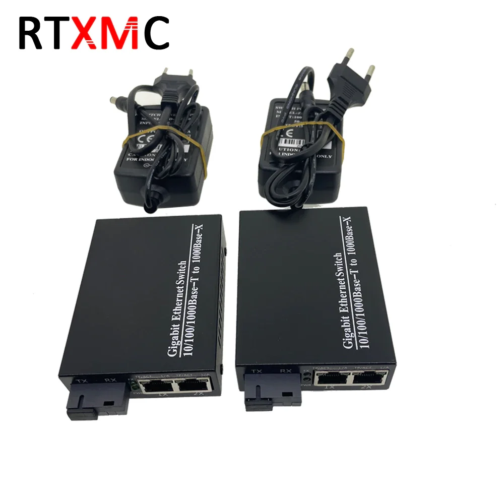 Ethernet-коммутатор 1 пара A &amp B гигабитный волоконно-оптический трансивер CCTV FTTH HDMI
