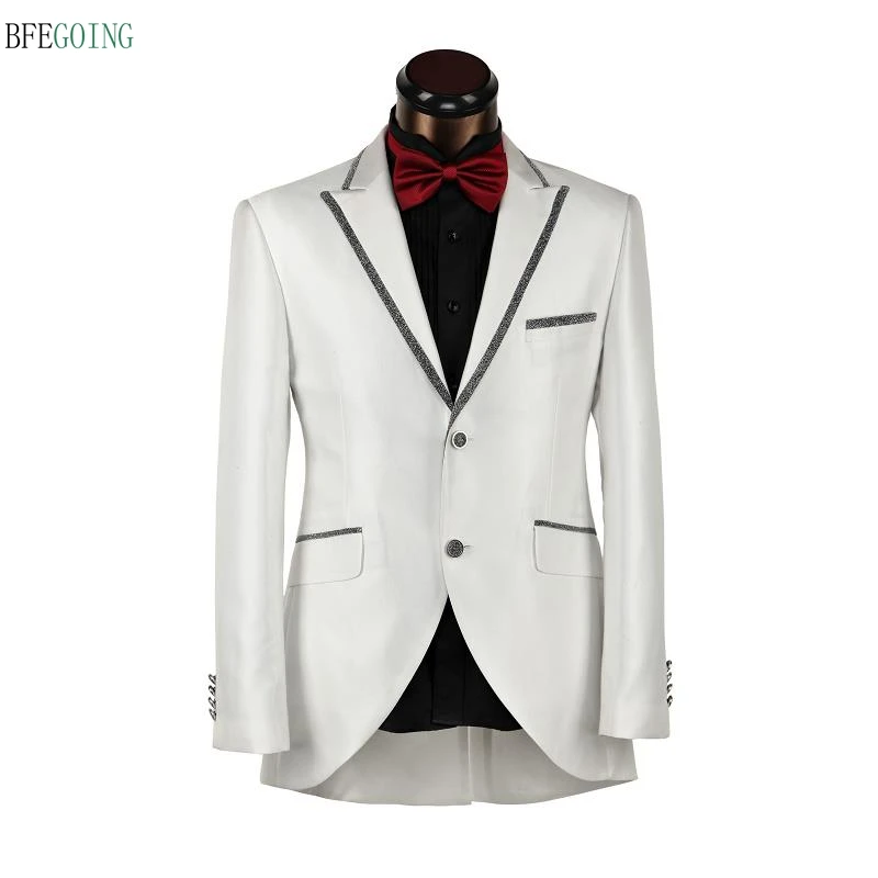 Ivory Regular Single Breasted Groom Wear Wedding Suit Bride Tuxedo+Pants Custom made