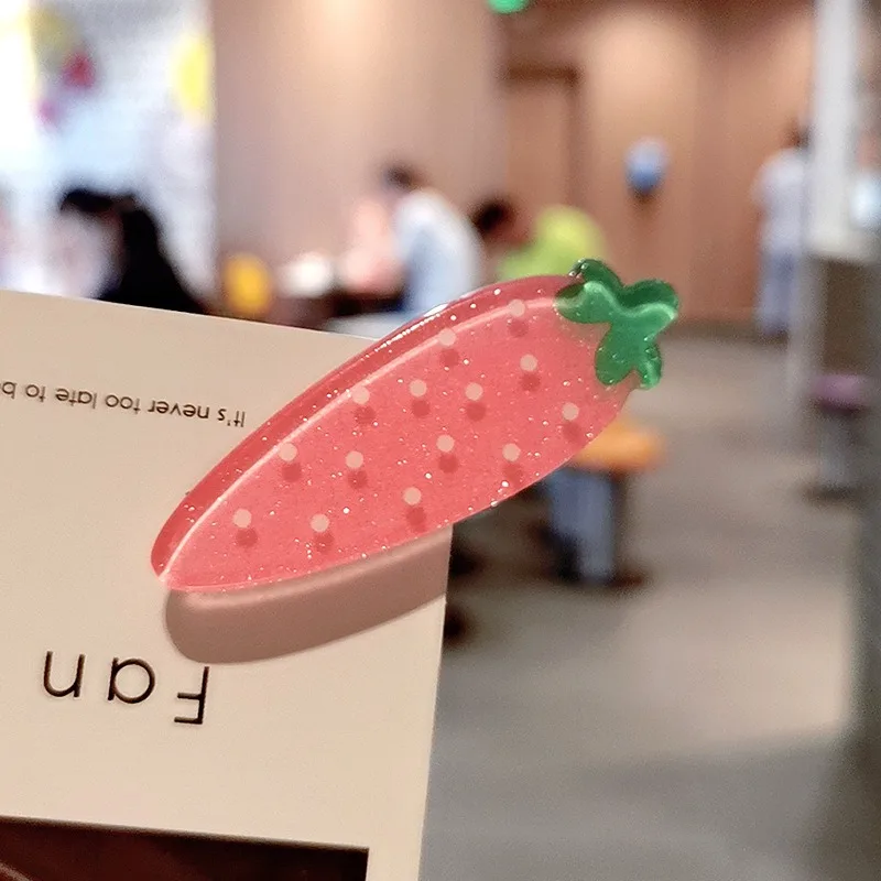 Женская заколка для волос аксессуар с арбузом ананасом клубникой грушей