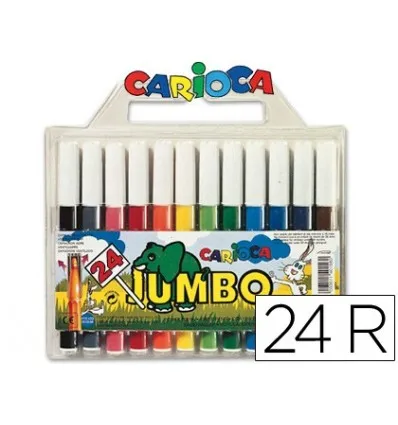 Маркер CARIOCA JUMBO C/24 цвета носок толстый| |