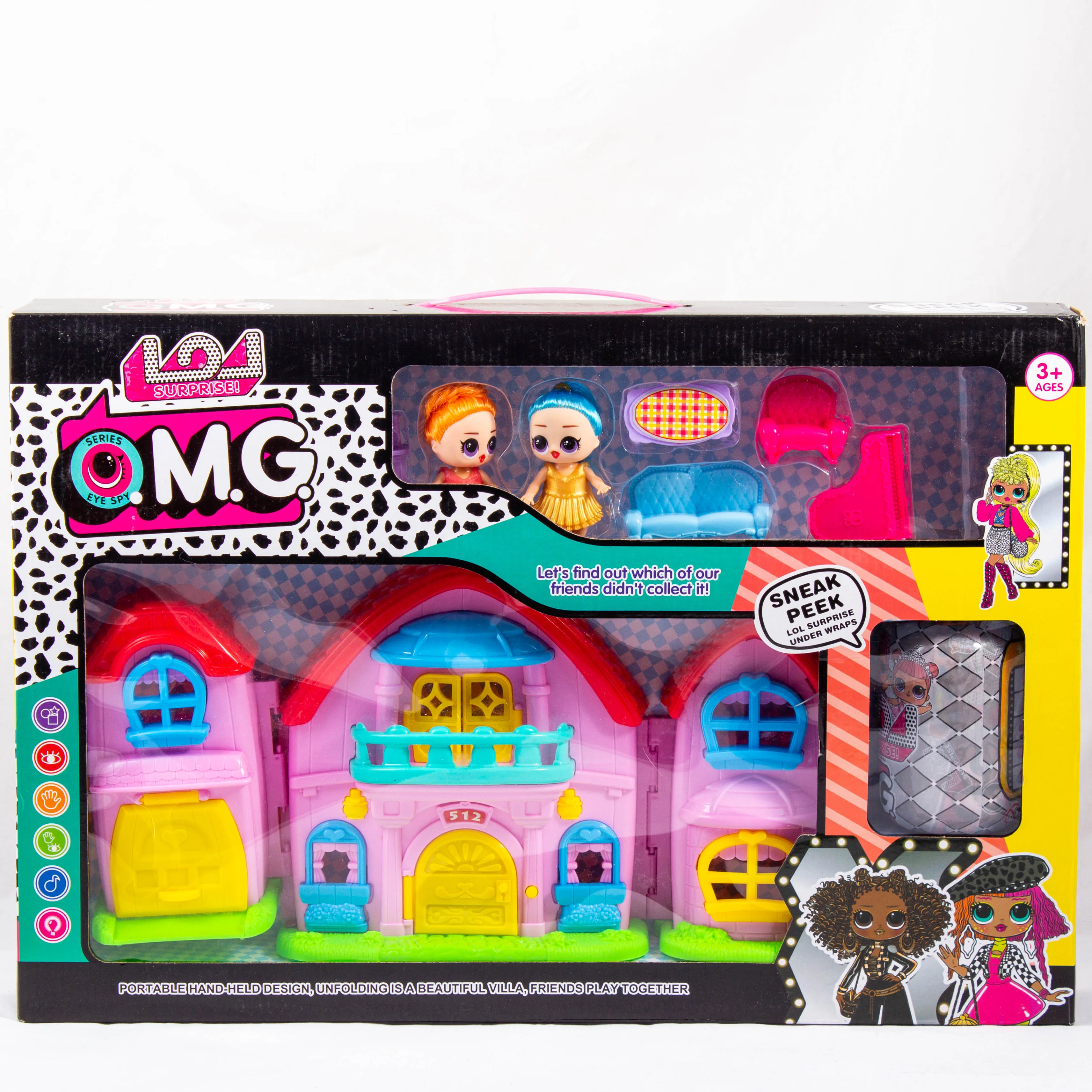 Дом для кукол лолс лул омг кукла куклы домик большой кукольный набор подарок