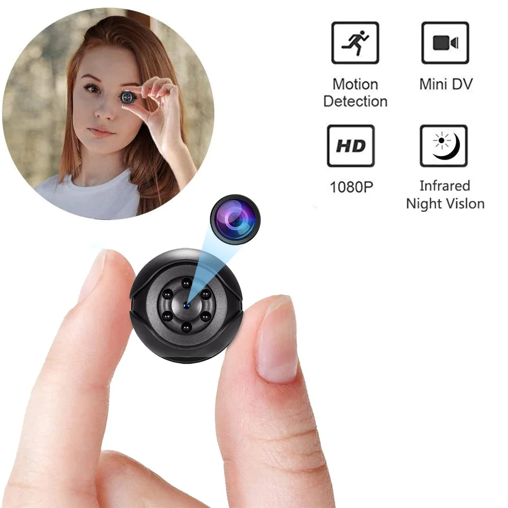 

HD 1080P Mini Camera small Sport DV Portable Security cam with Night Vision Motion Detection Sensor Video Recorder Nanny Cam