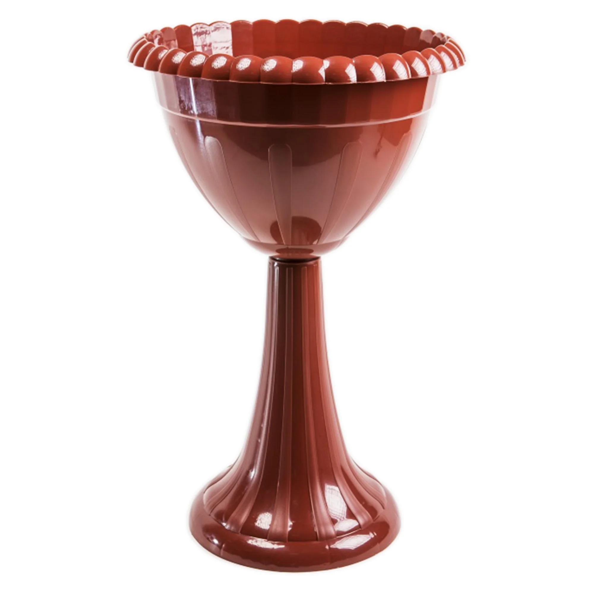 Кашпо №13 на высокой стойке 25 л. терракотовый | Дом и сад