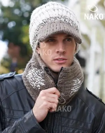 Nako пряжа для ручного вязания спагетти шерсть акриловая кардиган шарф берет -