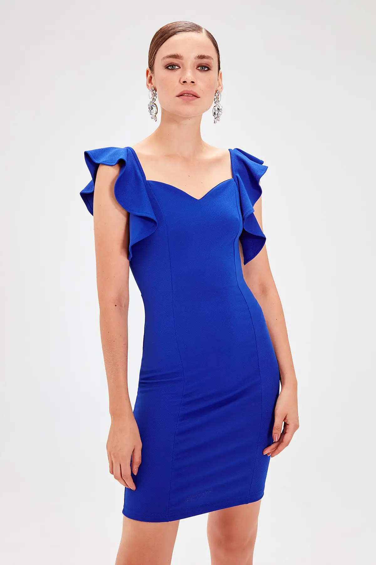 Trendyol Saks платье с рукавами маховика TPRAW20EL1188|Женские платья| |