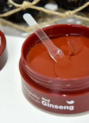 Гидрогелевые патчи для глаз с экстрактом женьшеня DIAPRETTY Hydrogel eye patchred ginseng 60шт |