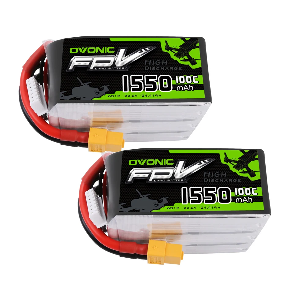ovonic funfly 1550 мач аккумулятор с ру 6s 100c 222 v lipo