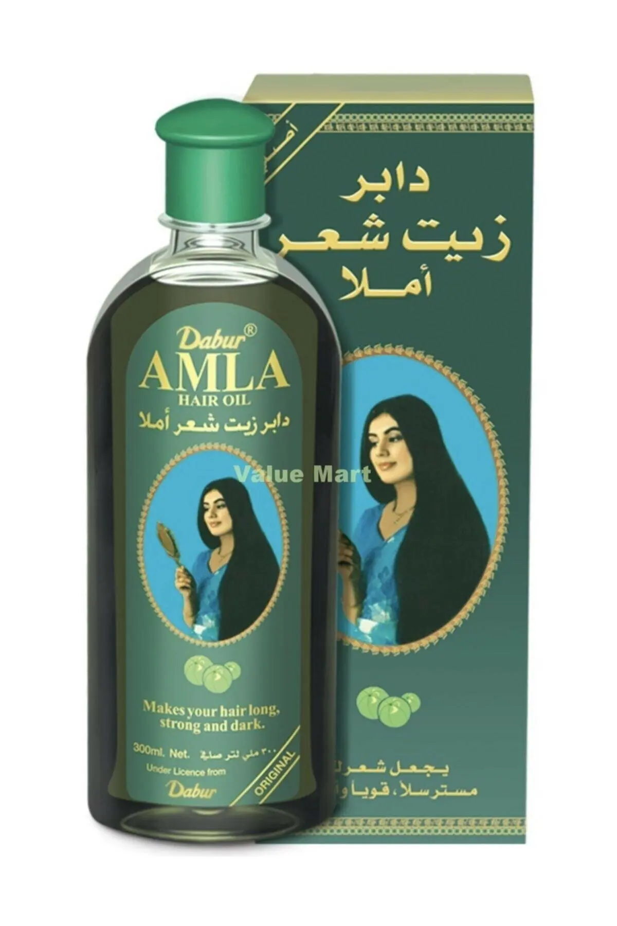Индийская гусиная ягода Dabur Amla масло для роста волос сильное быстрое питание