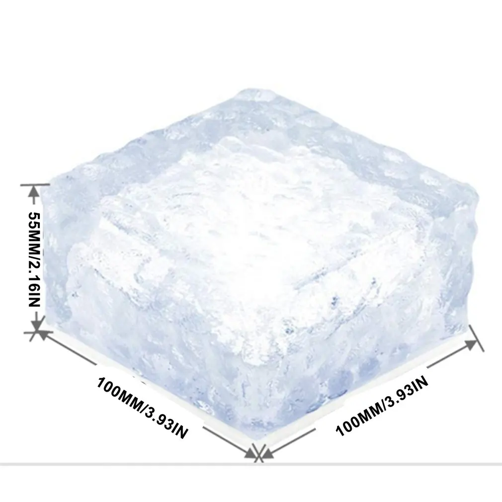 

Acrylic Imitation Crystal Ice Flower 6LED Solar Floor Light Ice Block Ornaments Landscape Lawn Lamp Garden Decoration