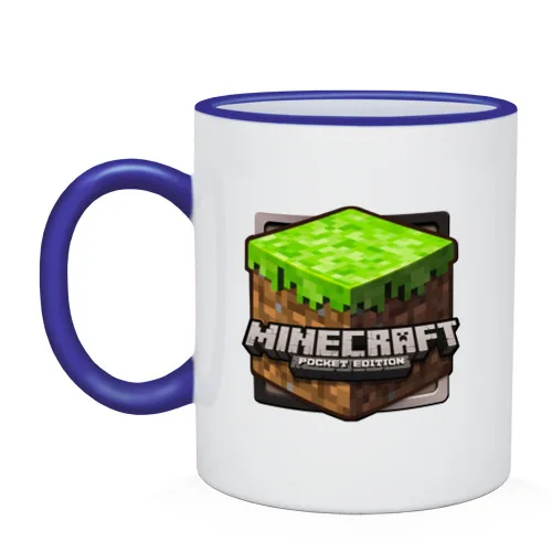 Кружка двухцветная Minecraft logo (5)|Кружки| |