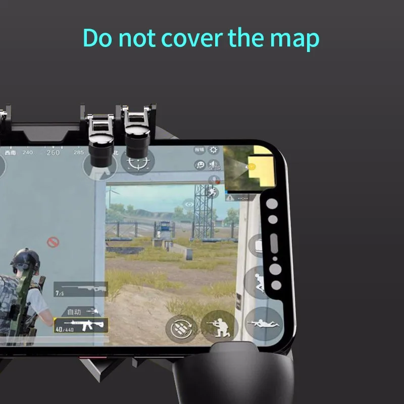 AK66 шесть пальцев PUBG игровой контроллер геймпад металлическая кнопка пуска стрельба Бесплатный огонь геймпад джойстик для IOS Android мобильный телефон