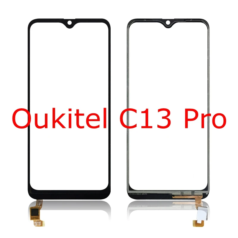 100% Tested Sensor For oukitel C15 Pro Touch Screen Lens Panel Replacement C12pro C12 C13 Glass | Мобильные телефоны и