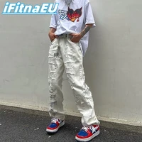 ripped jeans hip hop men 2022 trends clothes trousers oversize y2k mens pants baggy streetwear trendyol womens straight