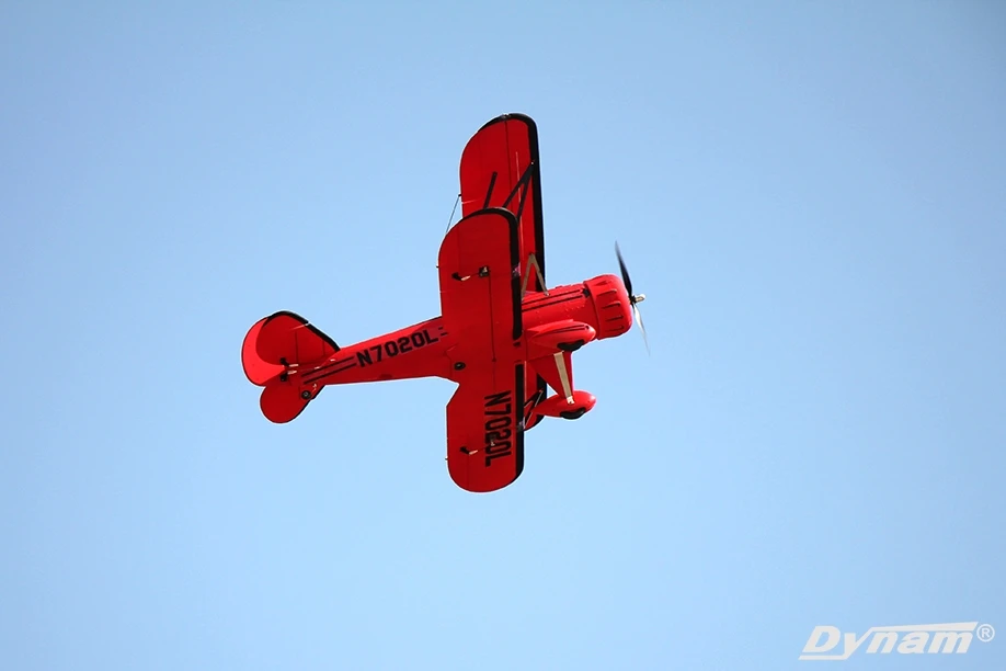 Dynam Waco Red EPO 1270mm Wingspan Biplane Remote Control Mode 2 RC самолет|Радиоуправляемые самолеты| |