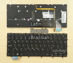 LA Spanish Portuguese Keyboard For DELL Inspiron 13 7000 2-in-1, 7348 2in1, 7353 2in1, 7359 2 in 1, 7347 7352 7547 7548, Backlit