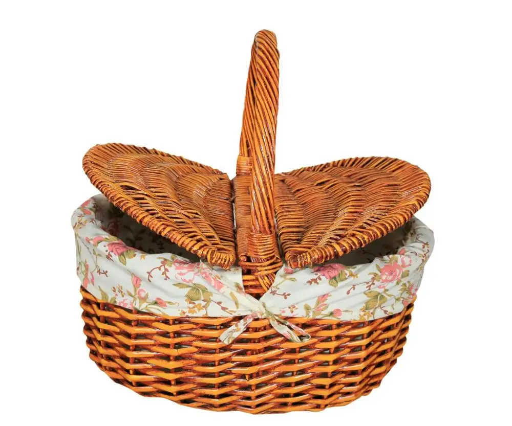 

Original Wire Mesh Italian Tumbled Nostalgic Picnic Basket