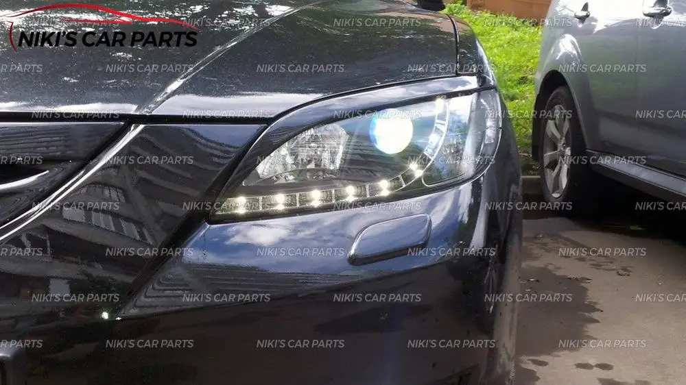 Чехол для бровей на фары Mazda 3 SD 2003-2008 АБС-пластик реснички литье ресниц украшение