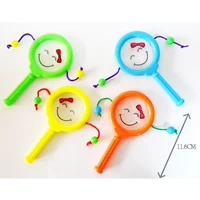 6 piece rotate handy drum clapper smiley face sound noise maker pinata filler bag loot kids toy christmas birthday party favor