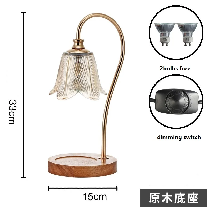 Стеклянный нагреватель свечи светлый топовой регулирусветильник ароматерапия