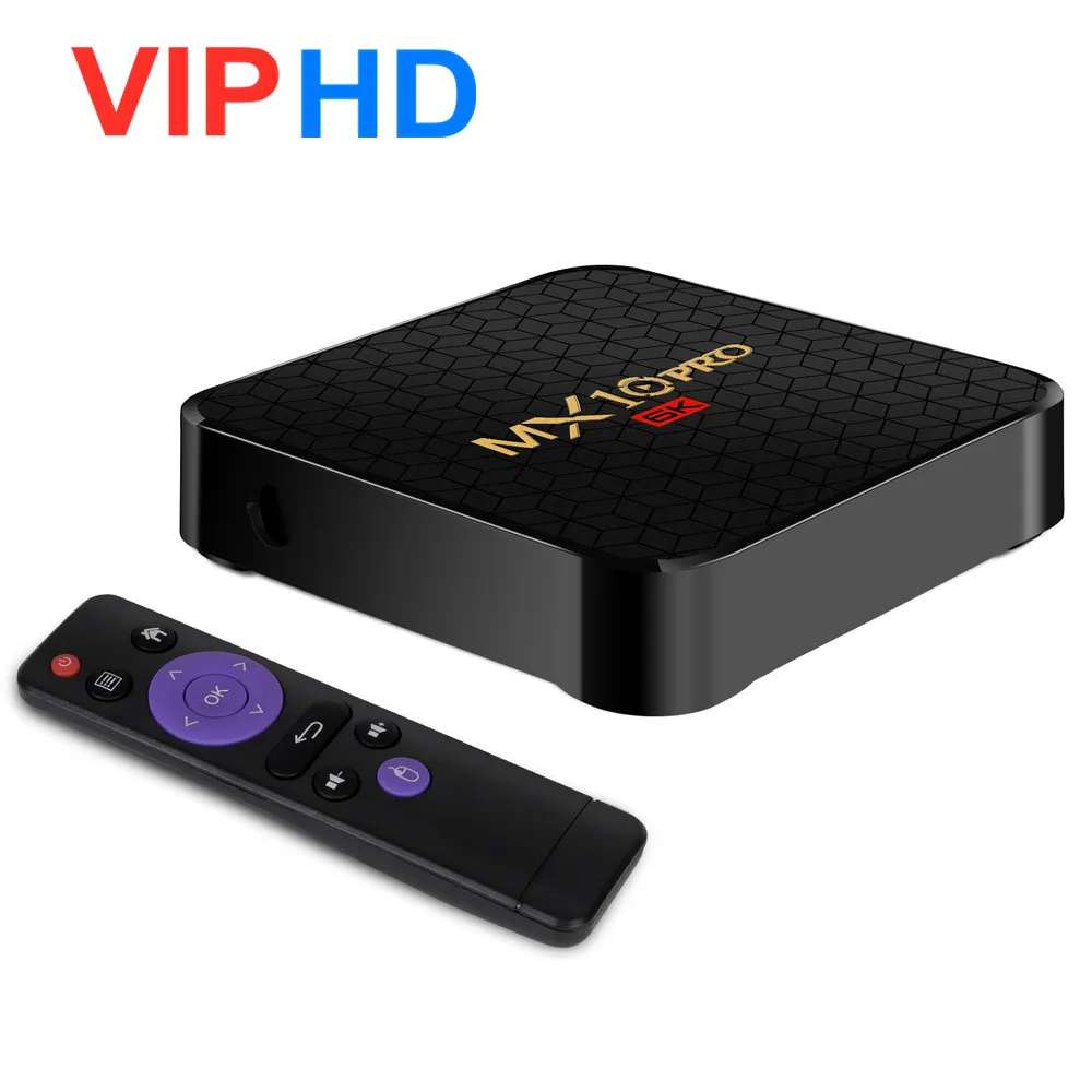 ТВ приставка MX10 Pro 6K Smart Android 9 0 Allwinner H6 UHD 4K медиаплеер 4 Гб Wifi H.265 Mx10