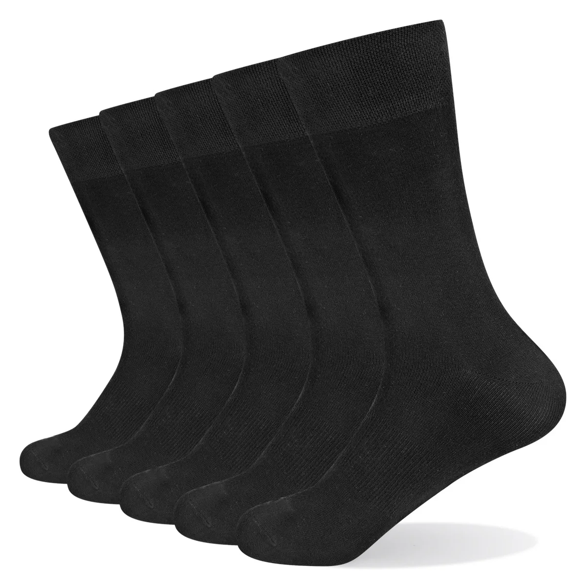YUEDGE Men Socks Bamboo Fiber Anti Smell Comfortable Crew Formal Business Dress Socks Thin Summer Socks For Male Size EU 37-46