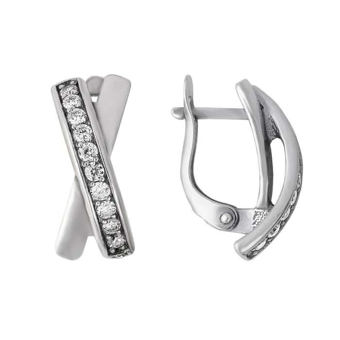 Earrings plexus посеребрение with оксидированием | Украшения и аксессуары