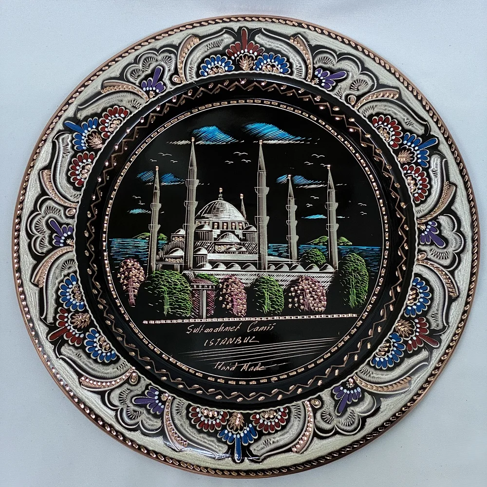 Аутентичная настенная декоративная пластина ручной работы подарок мечети