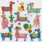 Набор для вышивания крестиком с ламами, 100% хлопок, бесплатная доставка, декор стен