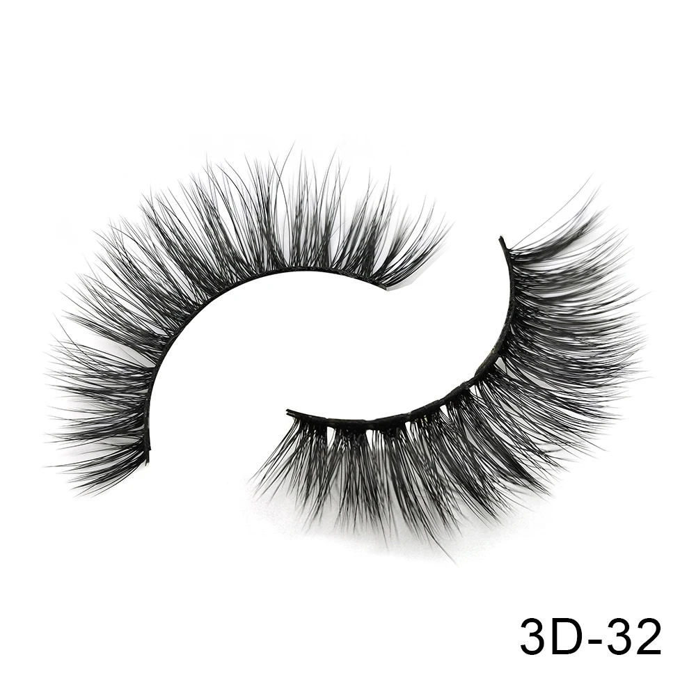 3D-32 6 пар Friholl. m Искусственные норковые ресницы натуральные длинные ресницы ручной работы макияж 25 мм Искусственные норковые ресницы 3D синтетические шелковые накладные ресницы - Цвет: 3D-32