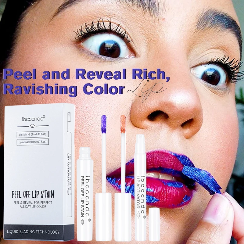 Набор для губ Wonder Liquid жидкая помада снятия царапин и раскрытия цвета потрясающая