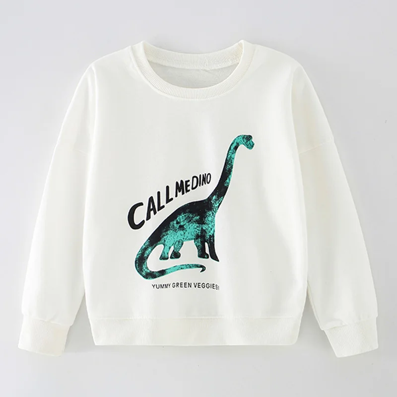 

Quality Terry Cotton Sweatshirt Hoodies Bebe Boy Sweater Brand 2021 Infant Kids Blouse White Children Clothing Baby Boys Clothes
