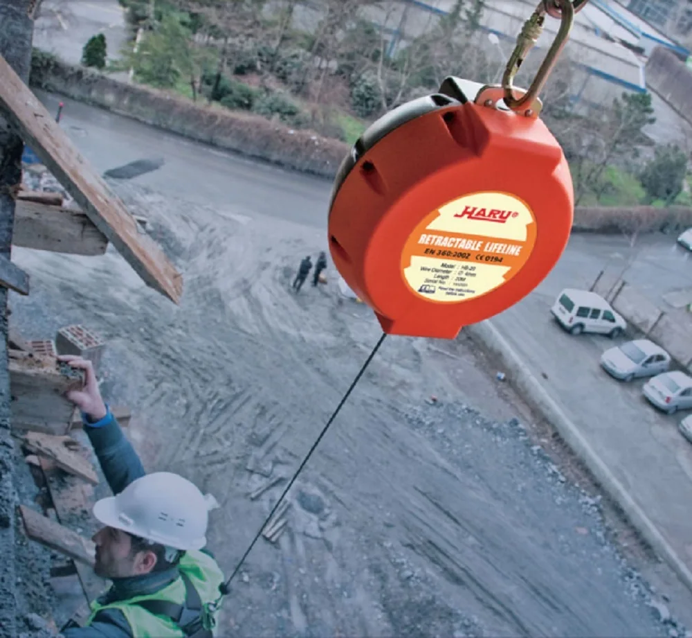 Haru KD10 Geri sarımlı Düşüş Durdurucu Çelik Halatlı 10 Mt