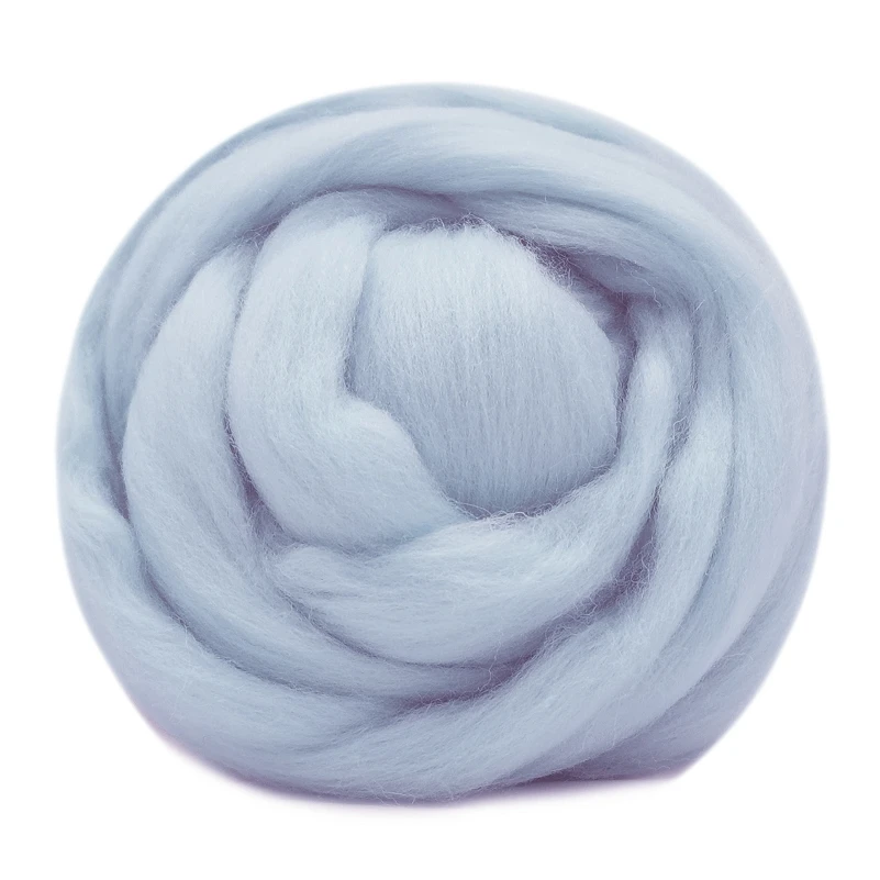 

10g Wool Felting Wool 19 Microns Super Soft Natural Wool Fiber Value Pack for Needle Starter Felting Kit 0.35 OZ Per Color (35)