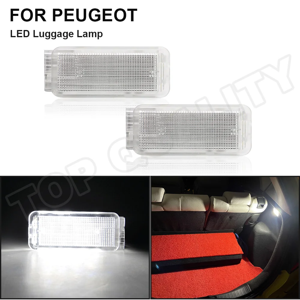 

For Peugeot 1007 206 207 306 307 308 3008 406 407 5008 607 806 12V LED Trunk Luggage Interior Lights Boot Glove Box Lamp