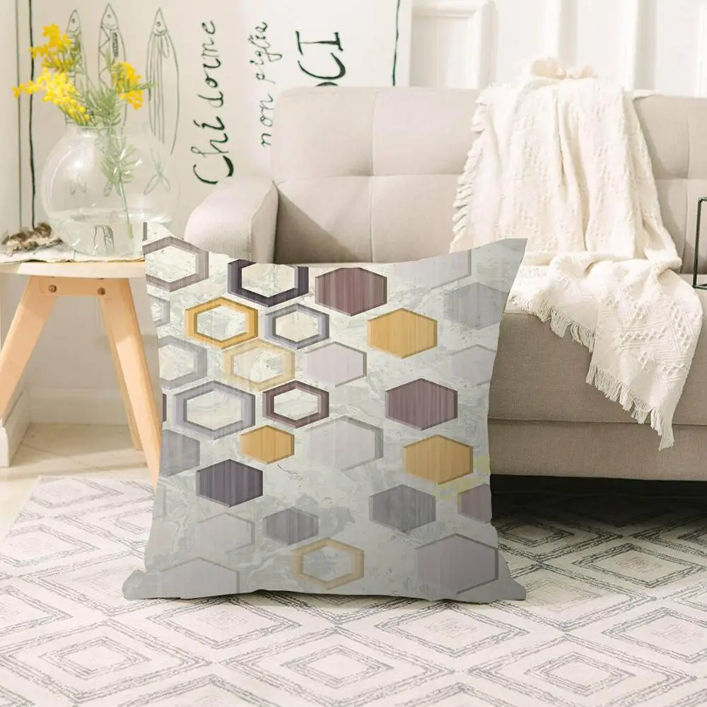 Другого цвета: белый желтый серый коричневый шестиугольник геометрический 3d