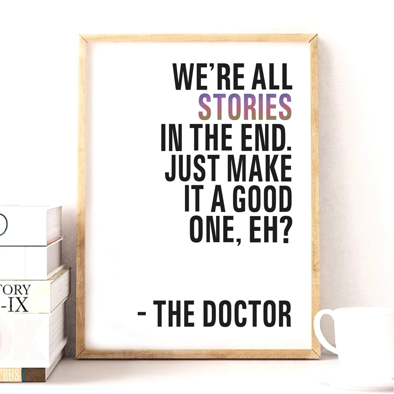 Классический научно-фантастический постер TV Doctor Show печать на холсте Мы все