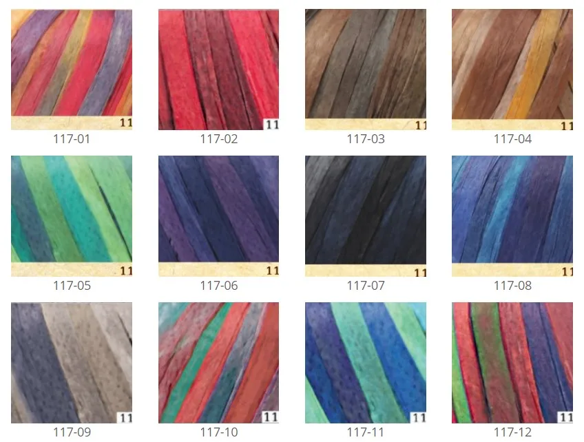 Fibra Natura Raffia Multi Волокно натуральная рафия мульти-пряжа 100% целлюлоза красочная