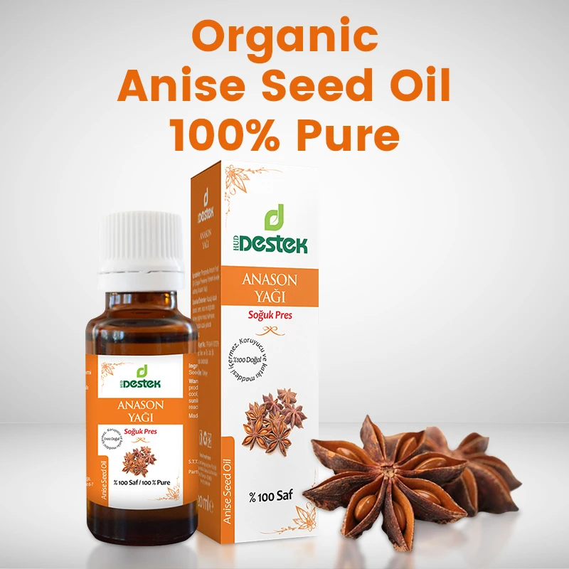 Чистое масло семян аниса органическое 100% 20 мл турецкие семена растительные масла