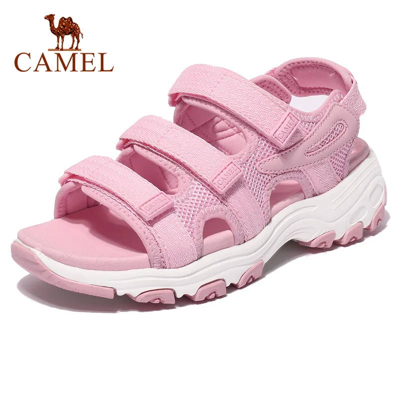 Мужские и женские пляжные сандалии Camouflage удобная Уличная обувь на липучке весна