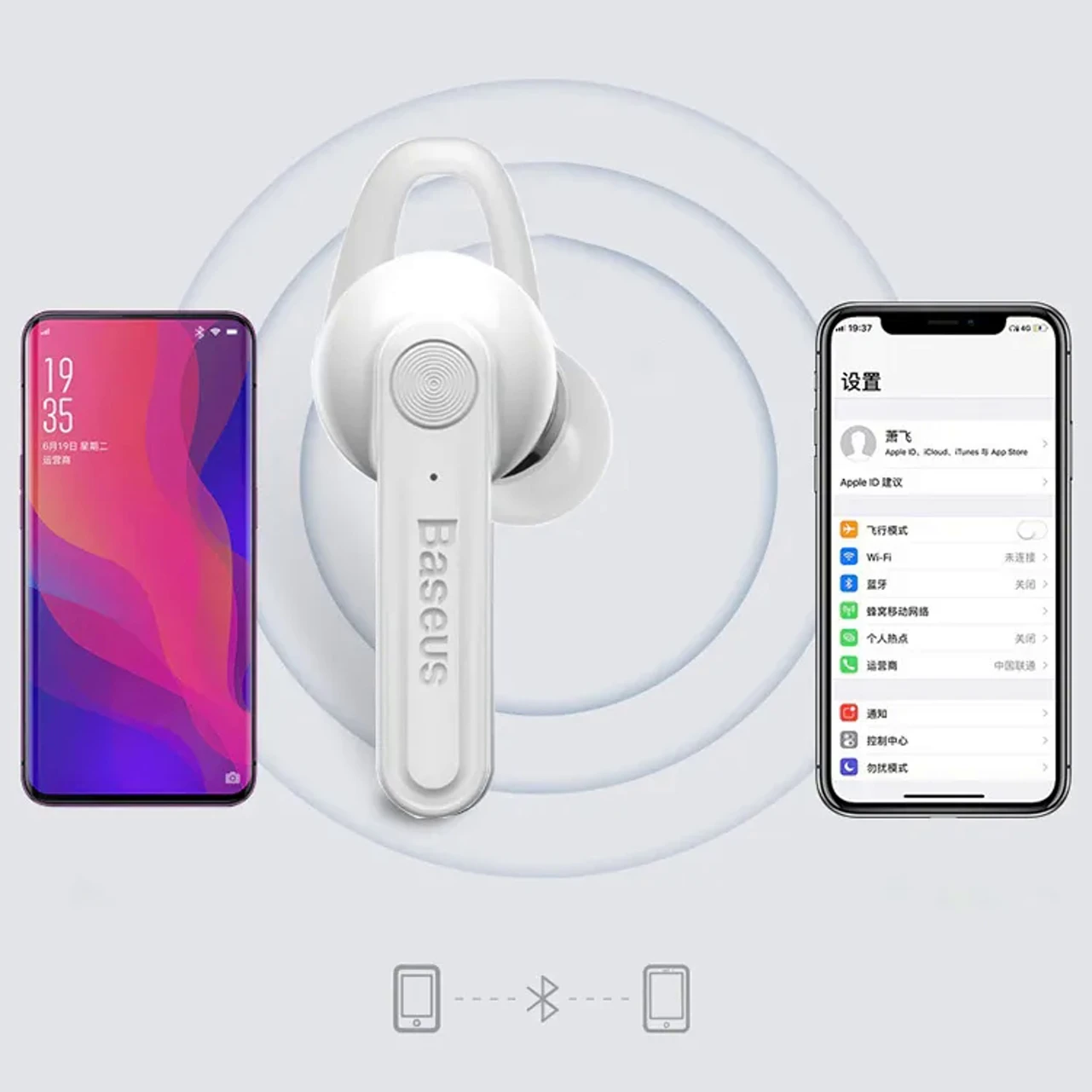 Беспроводная моно Bluetooth гарнитура Baseus с функцией шумоподавления микрофона |