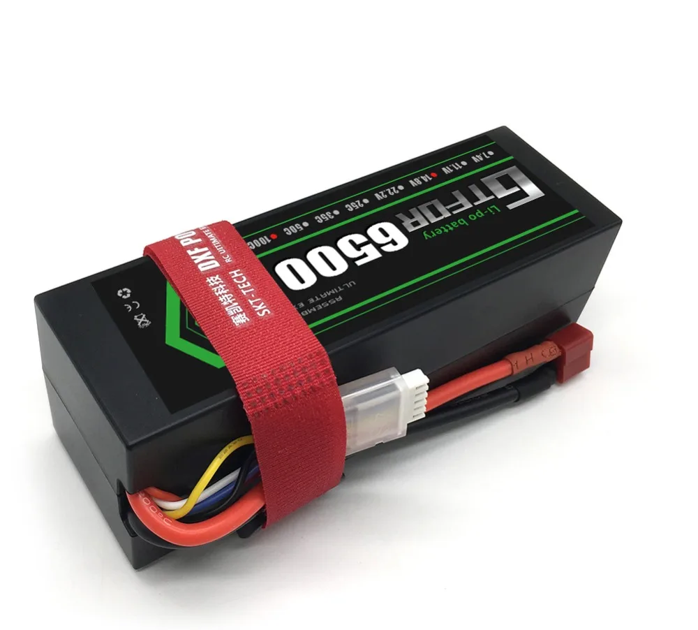 GTFDR Батарея Lipo 2S 4S 7,4 V 14,8 V 5200 7000mah 6500 45C 60C 100C MAX 200C Жесткий Чехол для 1:8 1:10 RC багги Truggy автомобиля
