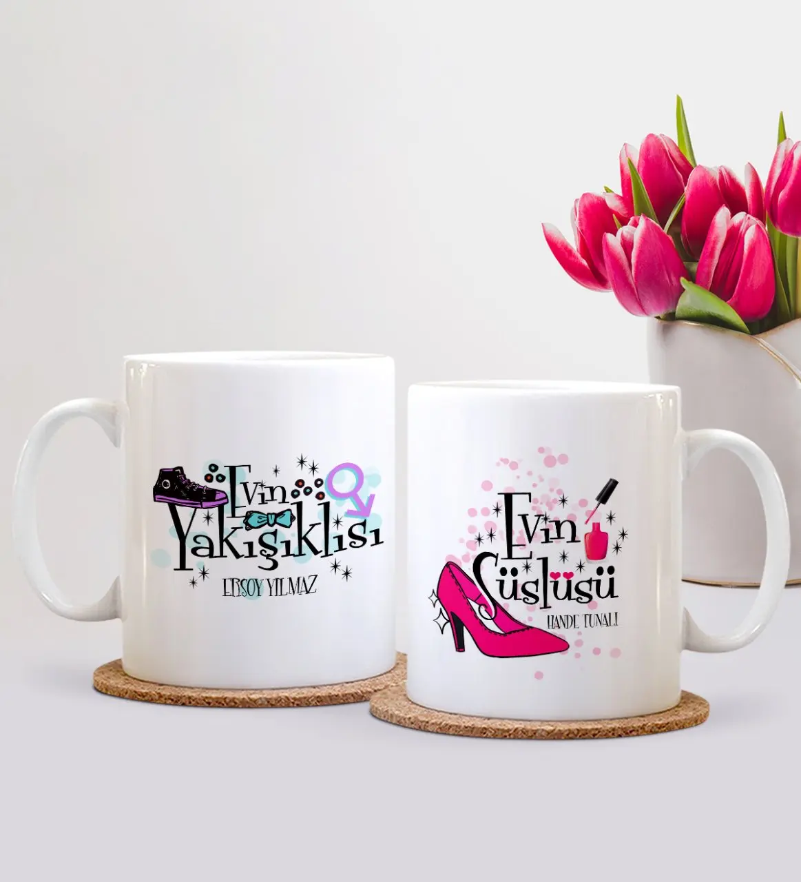 

Персонализированная кружка с двойным домом süslüsju и yaklyshiklыsi белая кружка-1