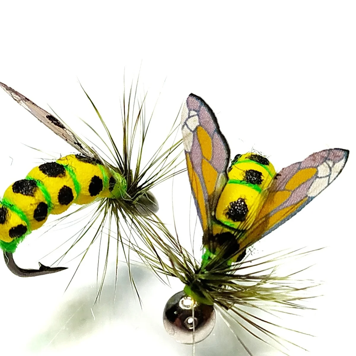 Мушка 2шт. ОСА на мормышке из пенки усиленном крючке Скуд мормышки Хариуса и Ленка