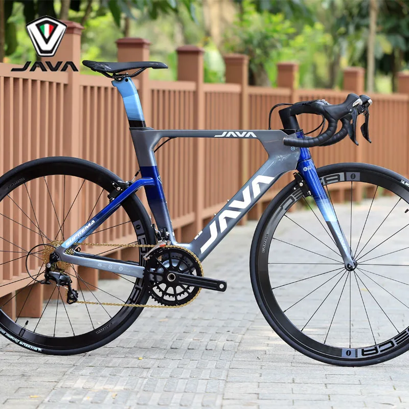 Шоссейный велосипед JAVA Suprema Carbon 700C с 105 5800 переключателем Aero Direct V тормоза алюминиевые колеса 22 скоростные гоночные велосипеды