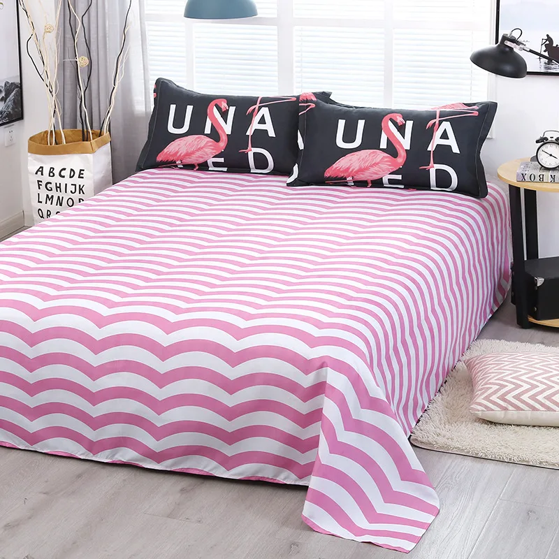 Постельное белье с принтом фламинго Комплект постельного белья современный