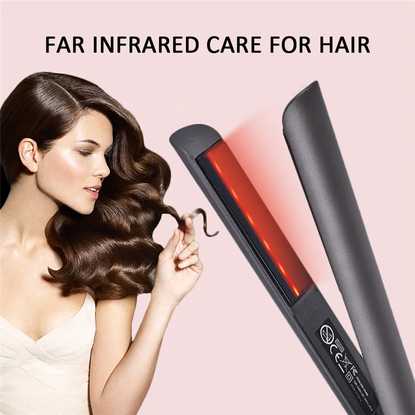 Выпрямитель для волос 2 в 1 Паровая щипцы завивки Выпрямление керамических