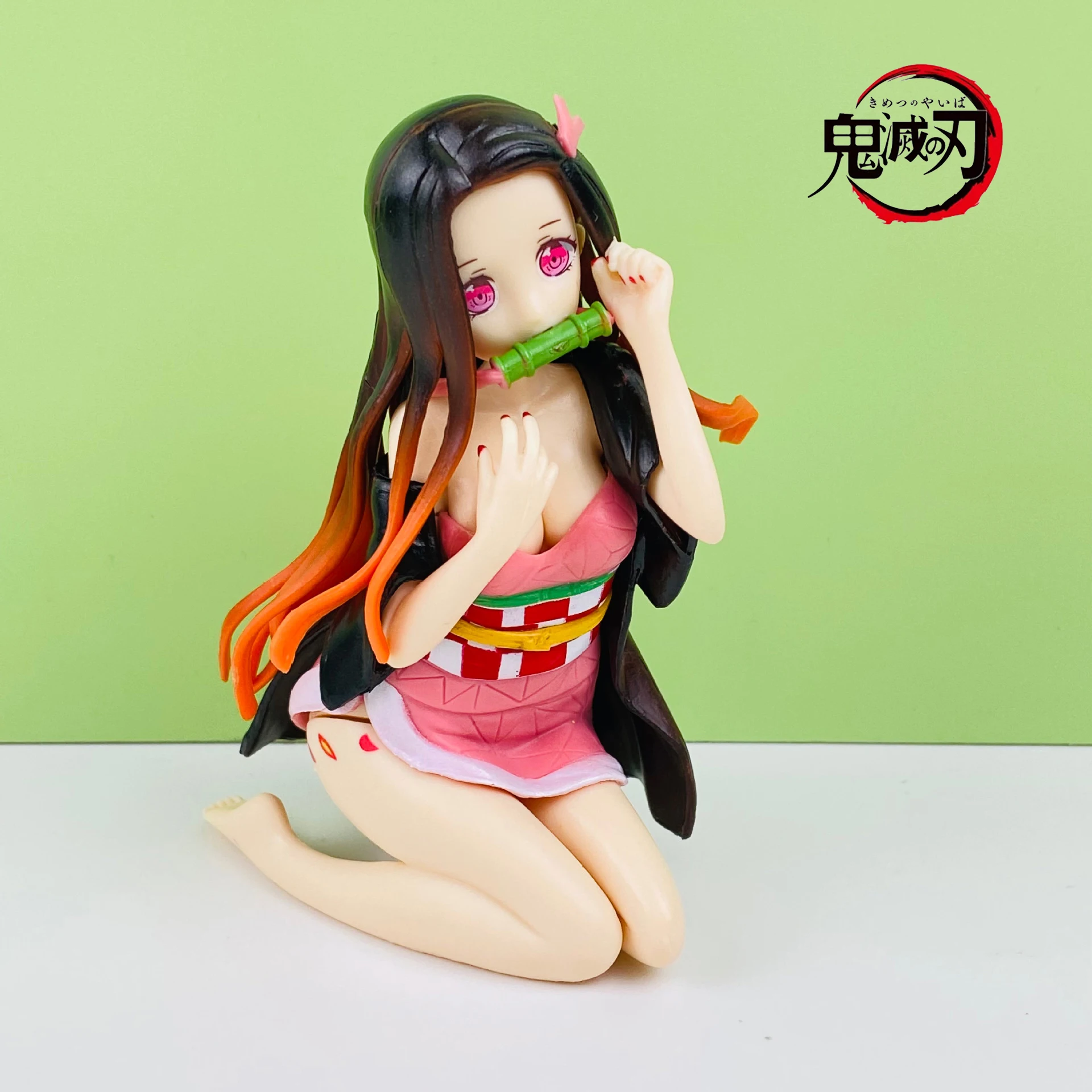 

12cm Demon Slayer Anime Action Figures Sexy Doll Nezuko Kimetsu No Yaiba PVC Model Toys Collectible Statue Gifts Car Ornament