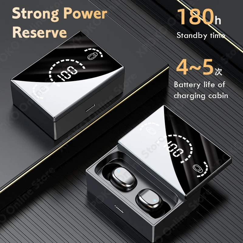 Bluetooth 5 1 наушники с микрофоном беспроводные без задержки спортивные