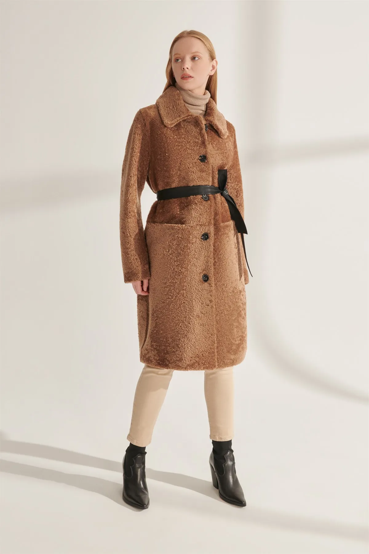 Genuine Fur Jackets Gray Genuine Leather Oversized Coats Women Winter Warm Waterproof Sheepskin Parkas Design New Street Fashion