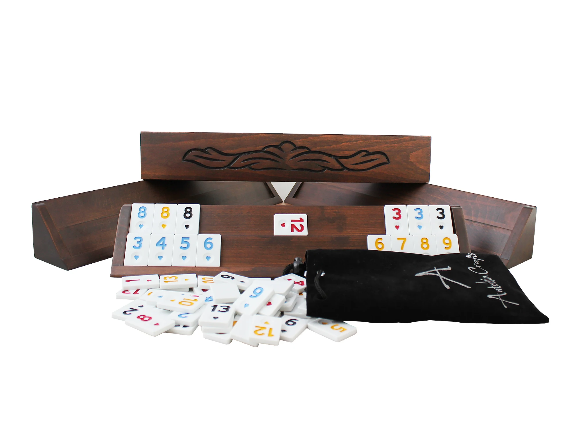 Персонализированный Набор руммовых кубиков руммикуб настольная игра держатели